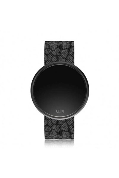 Up! Watch Upwatch Round Steel Leopard Black Women Wrist Watch