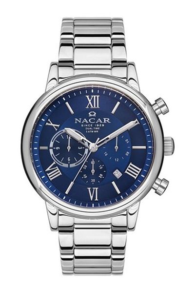 Nacar Sport Silver Men's Watch Nc34-290312-Alm