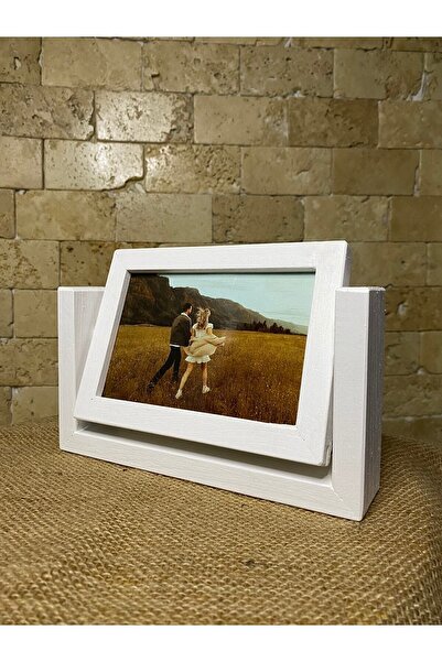 cercevehome Handmade Wooden Rotating Photo Frame