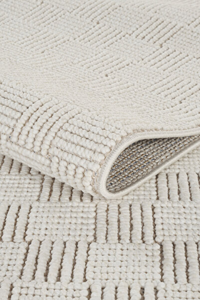 Livset Yumuşak Bukleli Krem Bej Halı Oturma Odası Salon Mutfak Koridor Antre ...