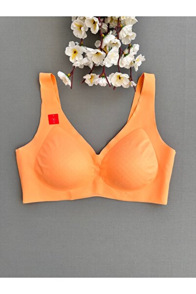 emsal özgür tekstil Lazer Kesim Dikişsiz Telsiz Sırtı V Şekilli Yarı Push Up Sütyen