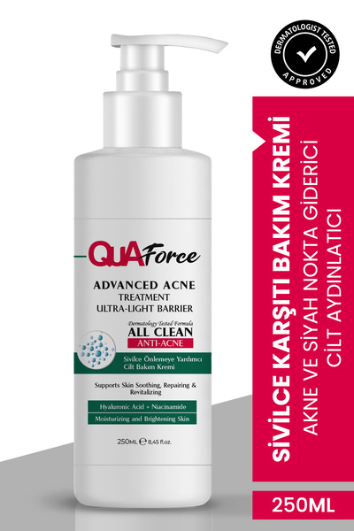 QUAforce Önleyici, Ve Karşıtı, Akne, Siyah Nokta Leke,giderici, Yüz Kremi 100ML