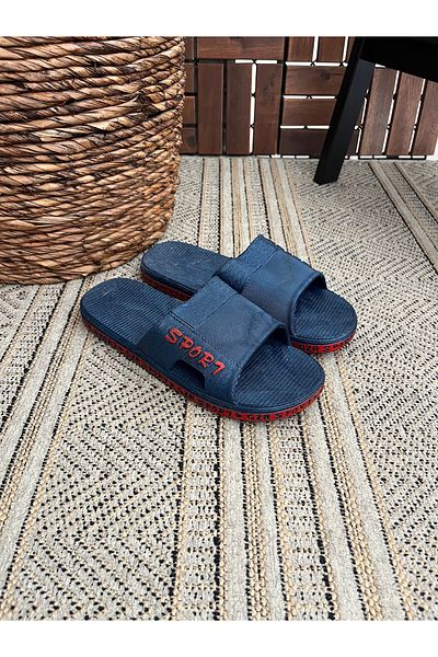 Behtah Kundura Men's Sport Anti-Slip Sole Pool Seaside Beach Daily Soft Slippers Suitable for Wet Floors