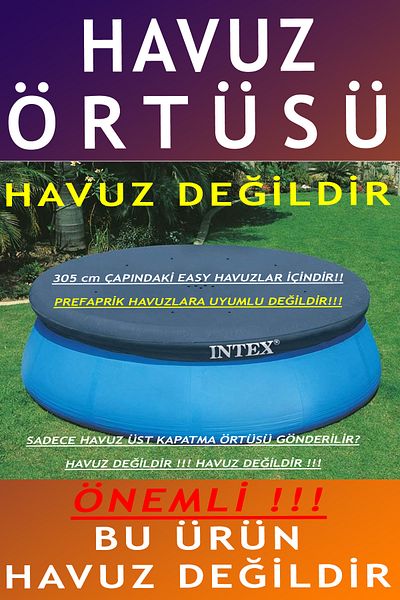 Intex 28021 موديل 305 سم غطاء حمام السباحة