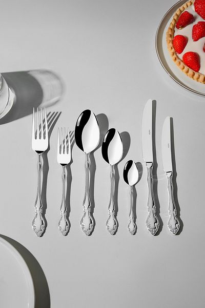 Nehir Adriana Satin 89 Piece Boxed Cutlery Set for 12 People