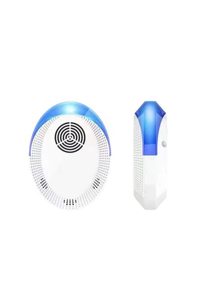BIRAI Set 2 dispozitive repelente cu ultrasunete împotriva dăunătorilor Br03, 25-65khz, sigure, fără substanțe chimice, 5w, 90-250v