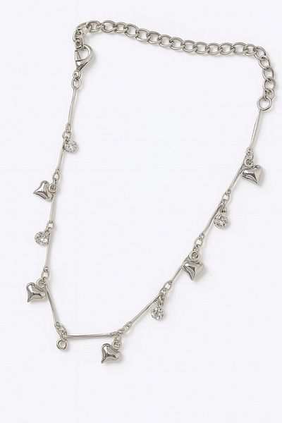 MakeWell Heart Star Butterfly Crescent Evil Eye Design Anklet Ankle