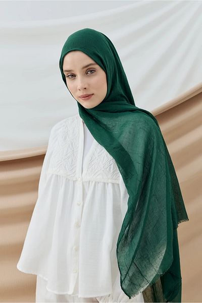 Modakaşmir Σάλι Aminenesil Bamboo Emerald Color