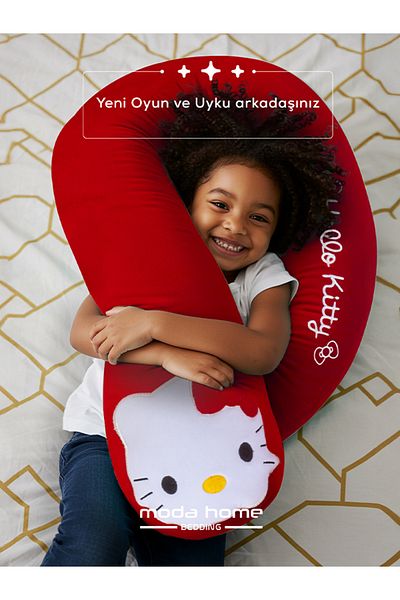 moda home bedding Children's Game and Sleep Pillow-Activity Pillow 1St Class Luxury Polar Fabric (Hello Kittty)