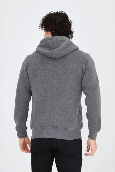 Silerra Unisex Full Zip Hooded Sweatshirt - Smoked
