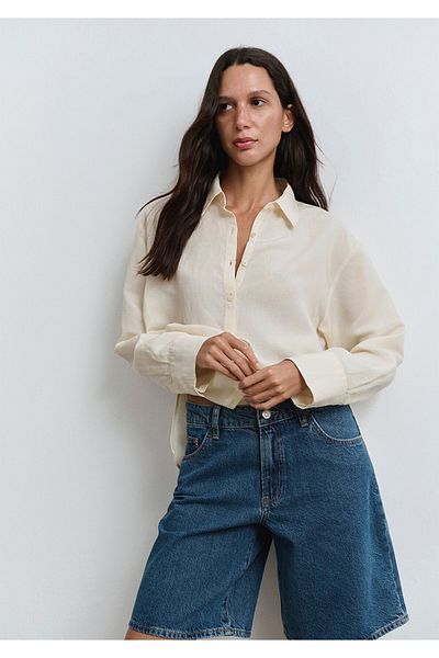 Mavi Pantaloni scurți Melina Real Blue Misty Dark Jean 1410144-89745