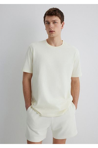 Mavi Εκρού Τ-shirt Loose Fit / Χαλαρή Άνετη Προσαρμογή 0612591-86420