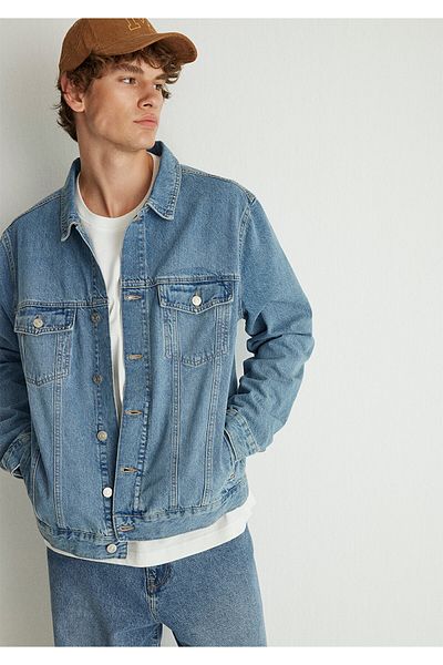 Mavi Jachetă Ray College Vintage Blue Jean - 0110273 -87940