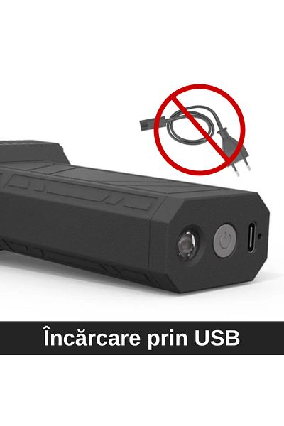 Smartio Suflantă de aer portabilă Smartio cu 130000 RPM, 200w și baterie de 8000mAh