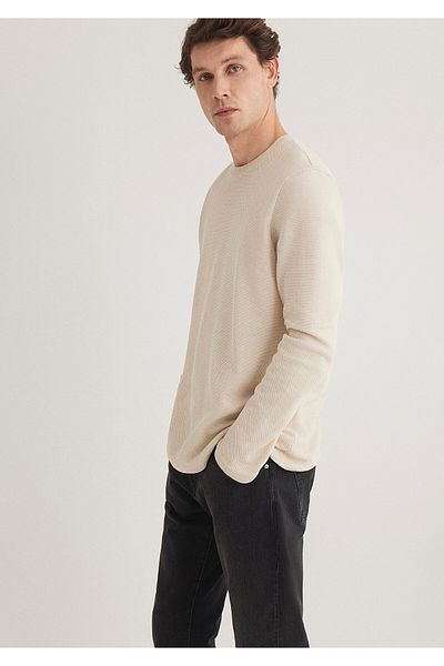 Mavi Μπεζ μακρυμάνικο μπλουζάκι - Regular Fit0611925-70072