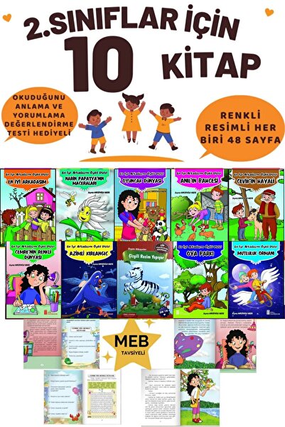 GÖNÜL YAYINCILIK 2. Ve 3. Sınıflar Için Arkadaşım Macera Ve Eğlence Seti - 10 Kitap-testli Hikaye Seti