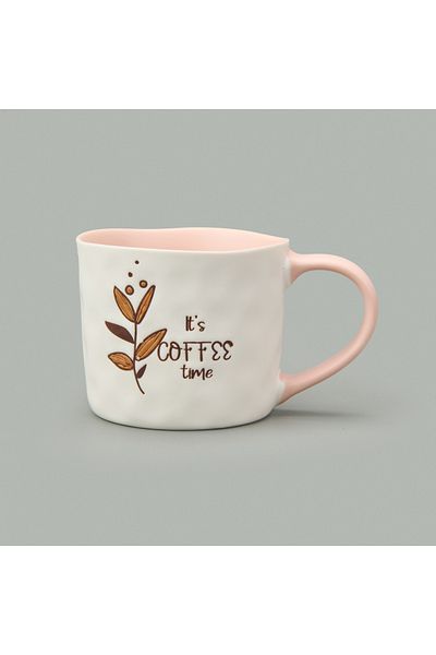 Evidea Kitchen It's Coffee Time Mug - Cream - 450 ml