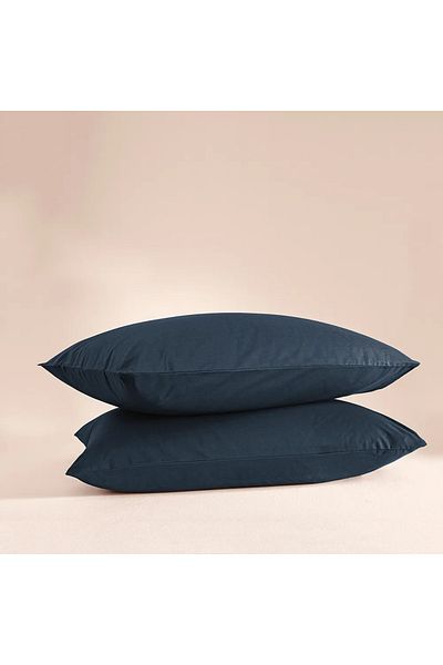 Penelope 100% βαμβακερή μαξιλαροθήκη Percale 2 τεμαχίων Navy Blue - Pure Series
