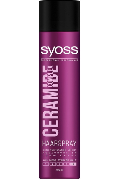 Syoss Ceramide Complex Hair Spray 400 ml – Strong Hold & Damage Repair Formula