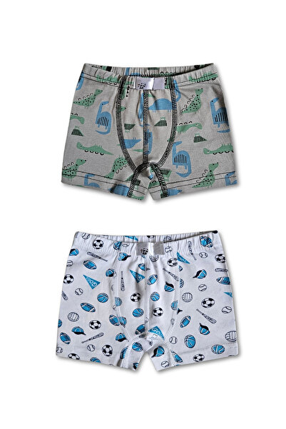 GizaKids Βαμβακερά αγόρια με μικτά σχέδια μπόξερ εσώρουχα Σετ 6 τεμαχίων