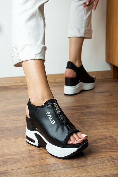 Modanizm Black Falb Sports Sandals