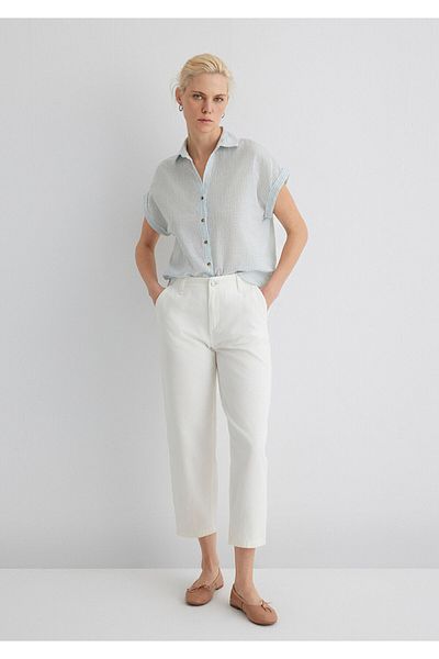 Mavi Cămașă cu dungi Loose Fit / Loose Fit 1210445-84606
