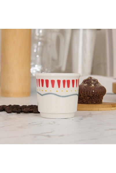 Evidea Kitchen Bon Appetit Espresso Fincanı - Renkli - 80 ml