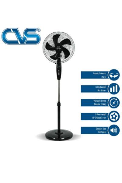 CVS Dn 91035 Zaman Ayarlı Yuvarlak Ayaklı 16'' Vantilatör Dn 91018