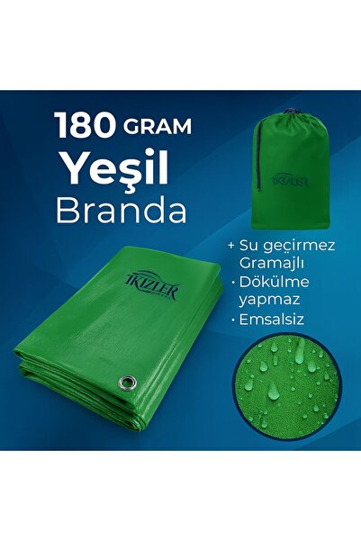 İKİZLER BRANDA 12x15 MT YEŞİL EBATLI BRANDA 180 GRAM PİLSA BRANDA , FINDIK BR...