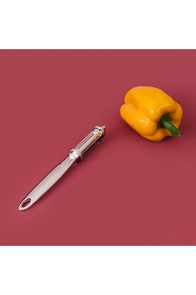 Tohana Double Blade Side Peeler - Silver - 18 cm