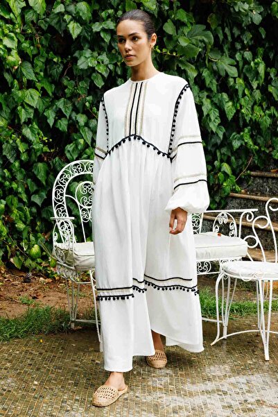 Hooopstore White Morocco Linen Dress