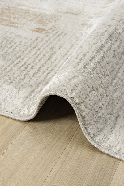Eliz Home Modern Dokuma Halı Yıkanabilir Oturma Odası Halısı Salon Halısı Mutfak BEJ