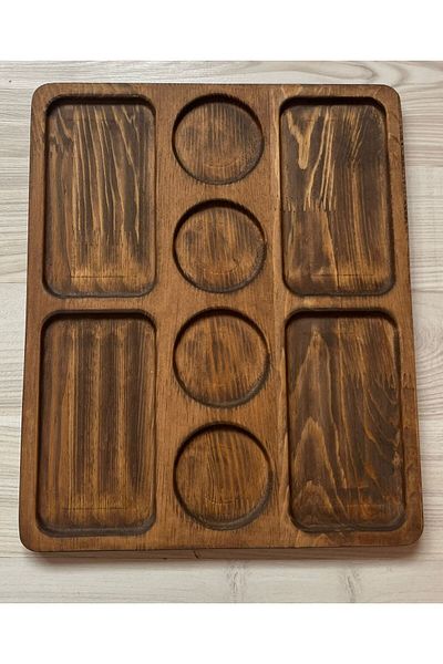 SAMMWOOD NATURAL Wooden CHEESE PRESENTATION PLATE, COFFEE PLATE, COFFEE Tray
