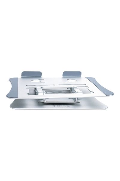 4Berry G68G Gray Notebook Stand – Metal, 360 °   Ergonomics with Rotation, Height & Angle Adjustment