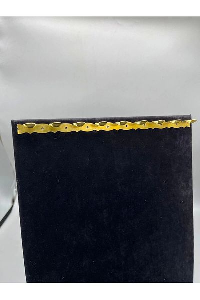 MeGass Dekor New Domestic Production Metal Material Yellow Color One Meter Prayer Beads & Jewelry Display Hanger