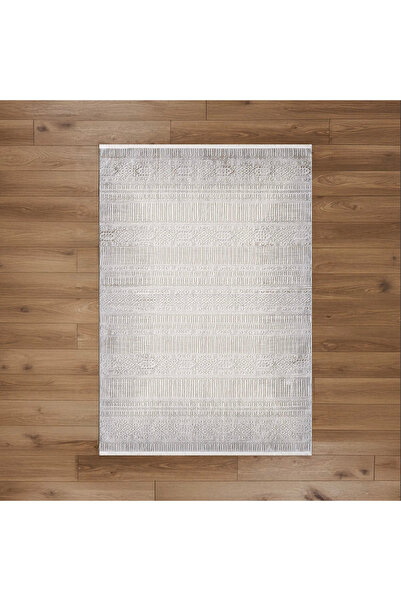 Empera London Ribbon Tozumaz Antialerjik Halı - Gri - 120x180 cm