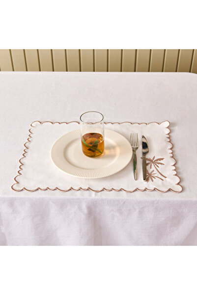 Evidea Soft Palm Amerikan Servis - Beyaz - 30x50 cm