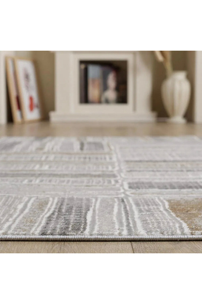 Empera London Riyolit Tozumaz Antialerjik Halı - Gri - 160x230 cm