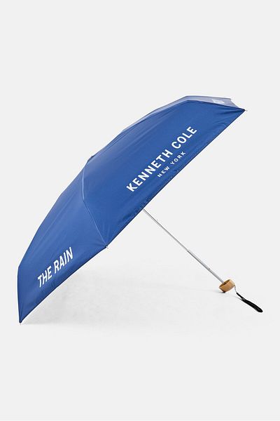 Kenneth Cole Mini Brand Logo Pocket Umbrella, Navy