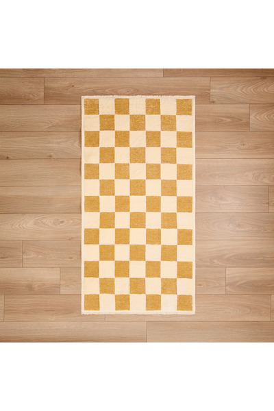 Evidea Soft Skard Dekoratif Halı - Hardal - 80x150 cm