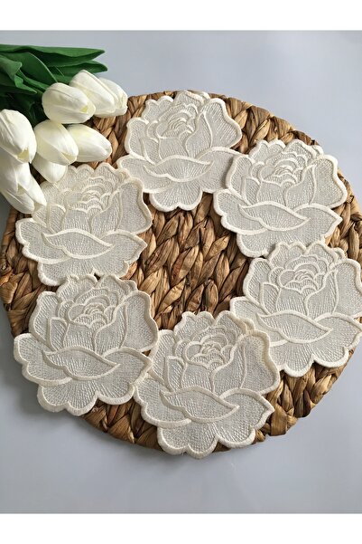 Etuval Linen 6 Adet Sunumluk Peçete,kokteyl Peçete,kahve Yanı Sunumluk,bardak...