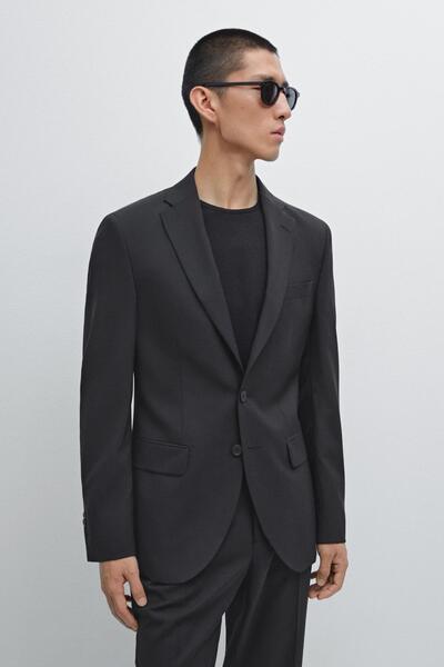 Massimo Dutti %100 yün klasik blazer