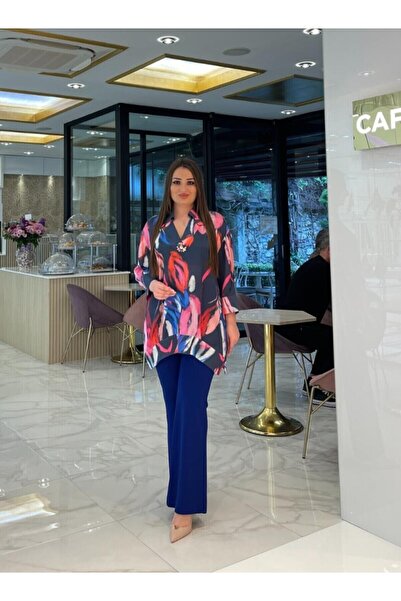 DE WHITES Plus Size Waist Elastic Detail and Double Pocket Pants