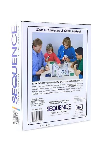 rexa Sequence Strategy Board Game – Fun Card & Chip Game for Family & Friends