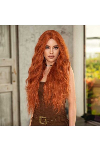 REMY HAİR Copper Afro Wave Wig Vip Series