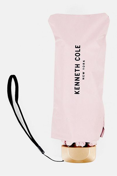 Kenneth Cole Mini Brand Logo Pocket Umbrella, Pink