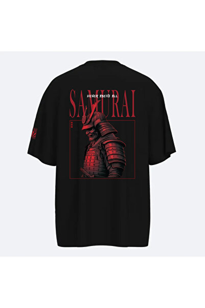Fandr Store Siyah Oversize Honor Above All Unisex T-shirt