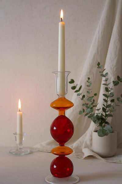 BİNDAWOOD B&D GLASS CANDLE HOLDER
