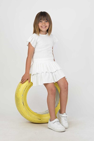 NEWKİDS Girl's Suit with Flared Skirt