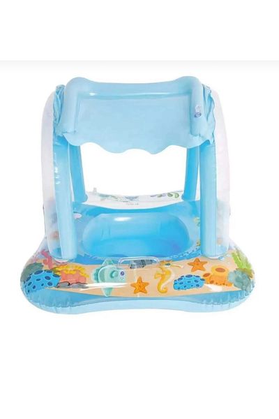 St Morritz Inflatable Canopy Baby Float Baby Ring Baby Float Baby Ring with Seat